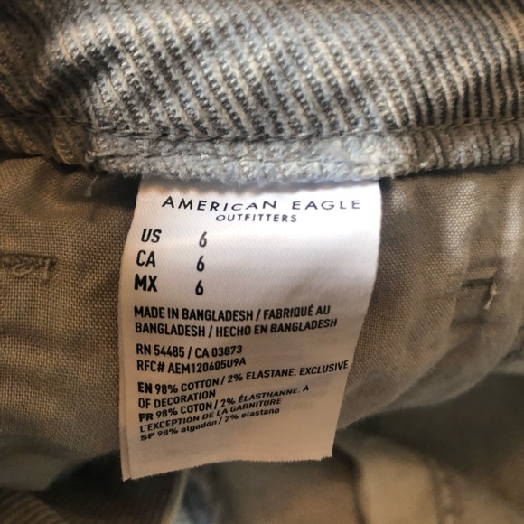 American Eagle 🦅 size 6 High Rise Corduroy Frayed shorts - Picture 7 of 16